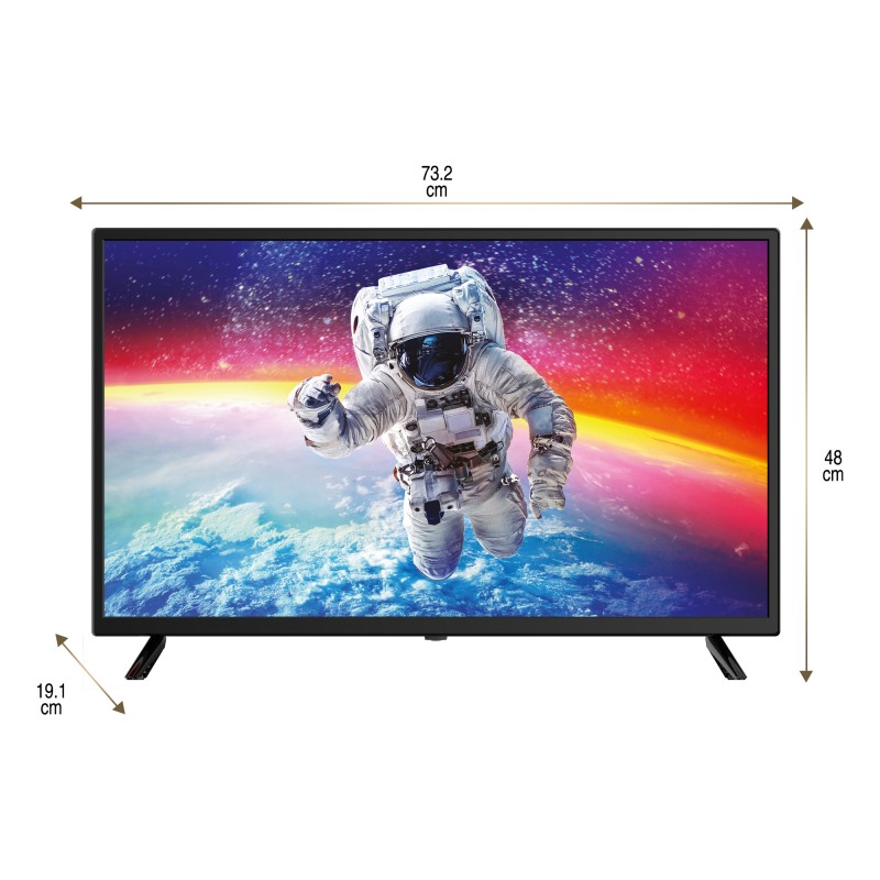 SMART TECHNOLOGY Smart TV LED - 32 Pouces- Sans Wifi - Noir - Prix