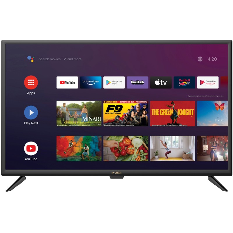 Android TV 32'' HD  Google Play Netflix YouTube avec Chromecast