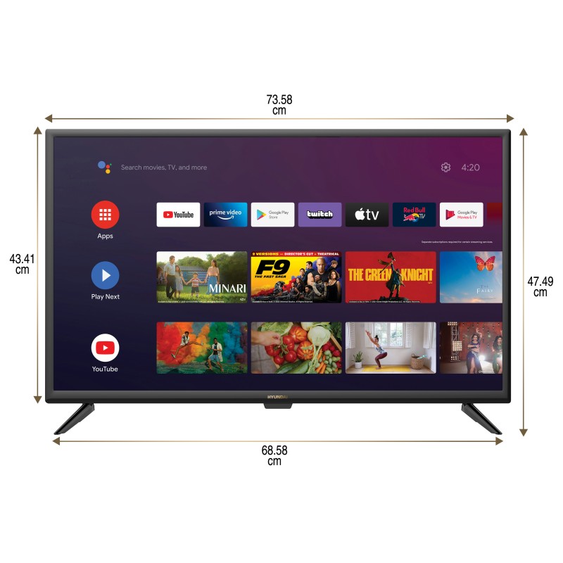 Android TV LED HYUNDAI HY-TVSAND32-002 32''(80 cm) HD