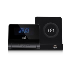 Station radio réveil numérique Bluetooth DAB/FM charge sans fil à induction