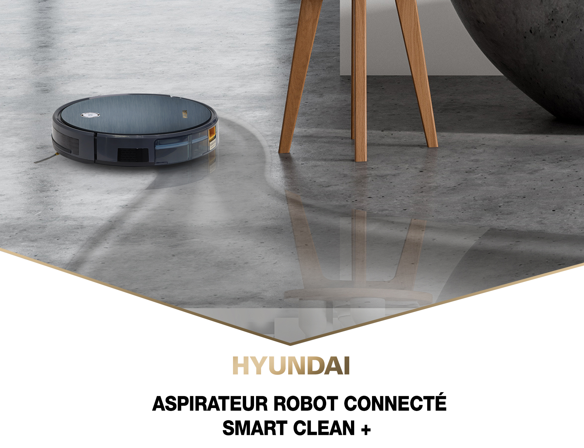 Aspirateur robot connecté HYUNDAI HY-APRADG2R-001 600mL